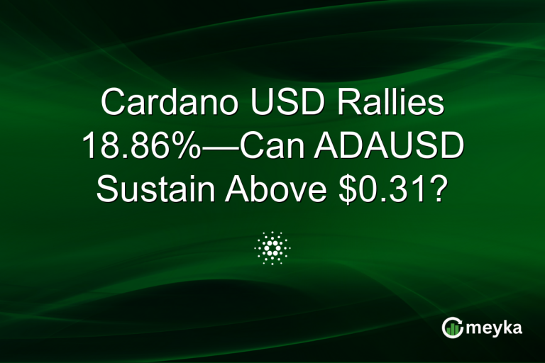 Cardano USD Rallies 18.86%—Can ADAUSD Sustain Above $0.31?
