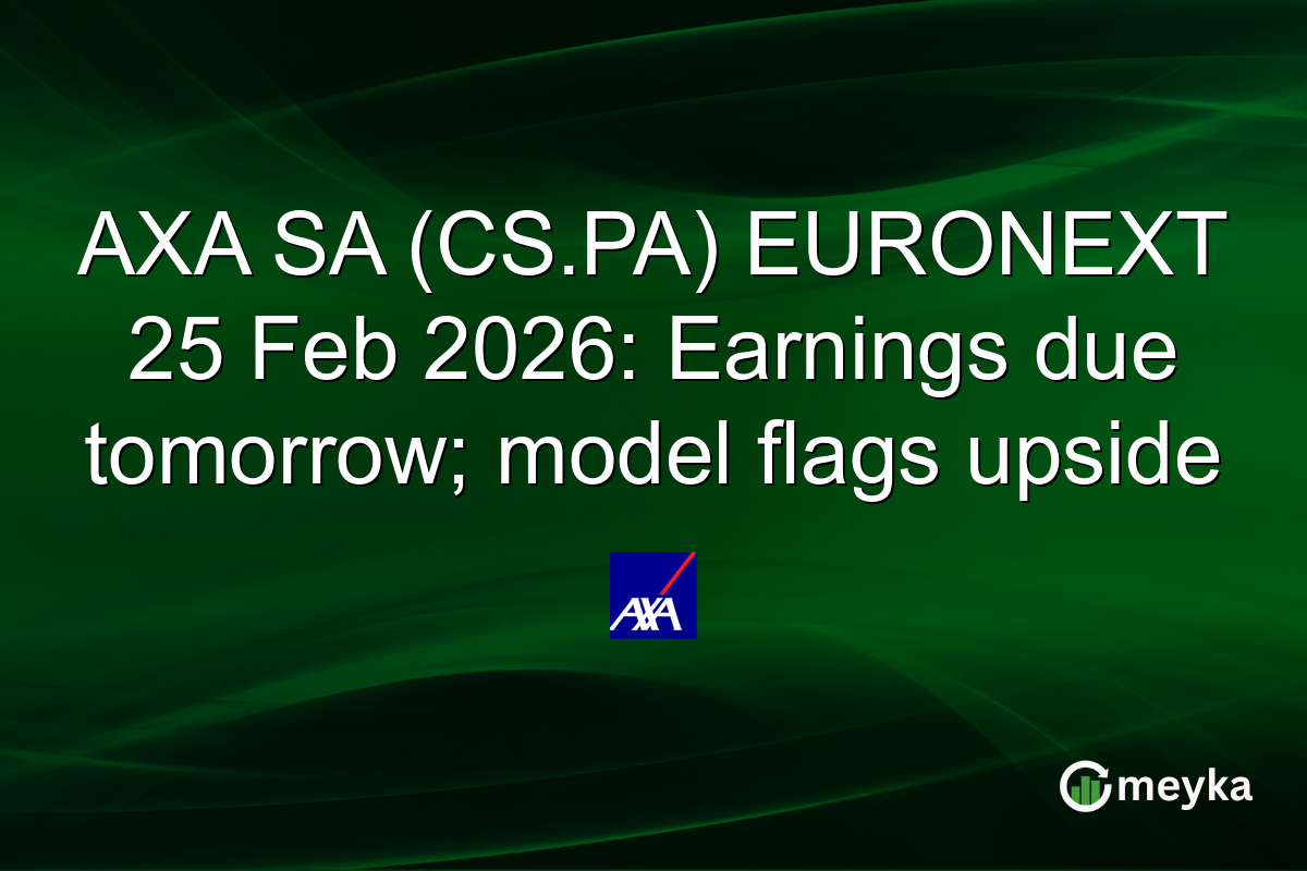 AXA SA (CS.PA) EURONEXT 25 Feb 2026: Earnings due tomorrow; model flags upside