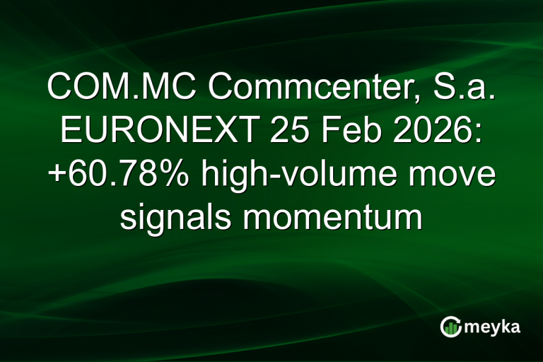COM.MC Commcenter, S.a. EURONEXT 25 Feb 2026: +60.78% high-volume move signals momentum