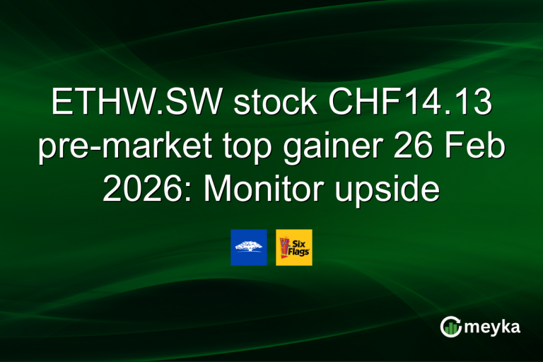 ETHW.SW stock CHF14.13 pre-market top gainer 26 Feb 2026: Monitor upside