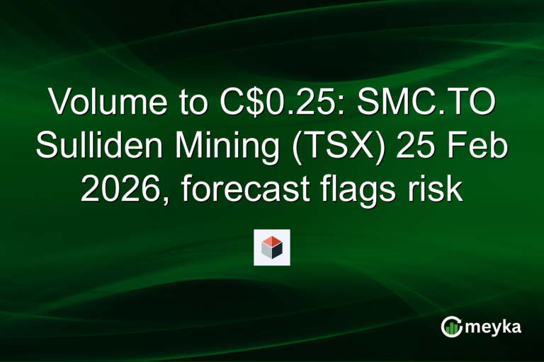 Volume to C$0.25: SMC.TO Sulliden Mining (TSX) 25 Feb 2026, forecast flags risk