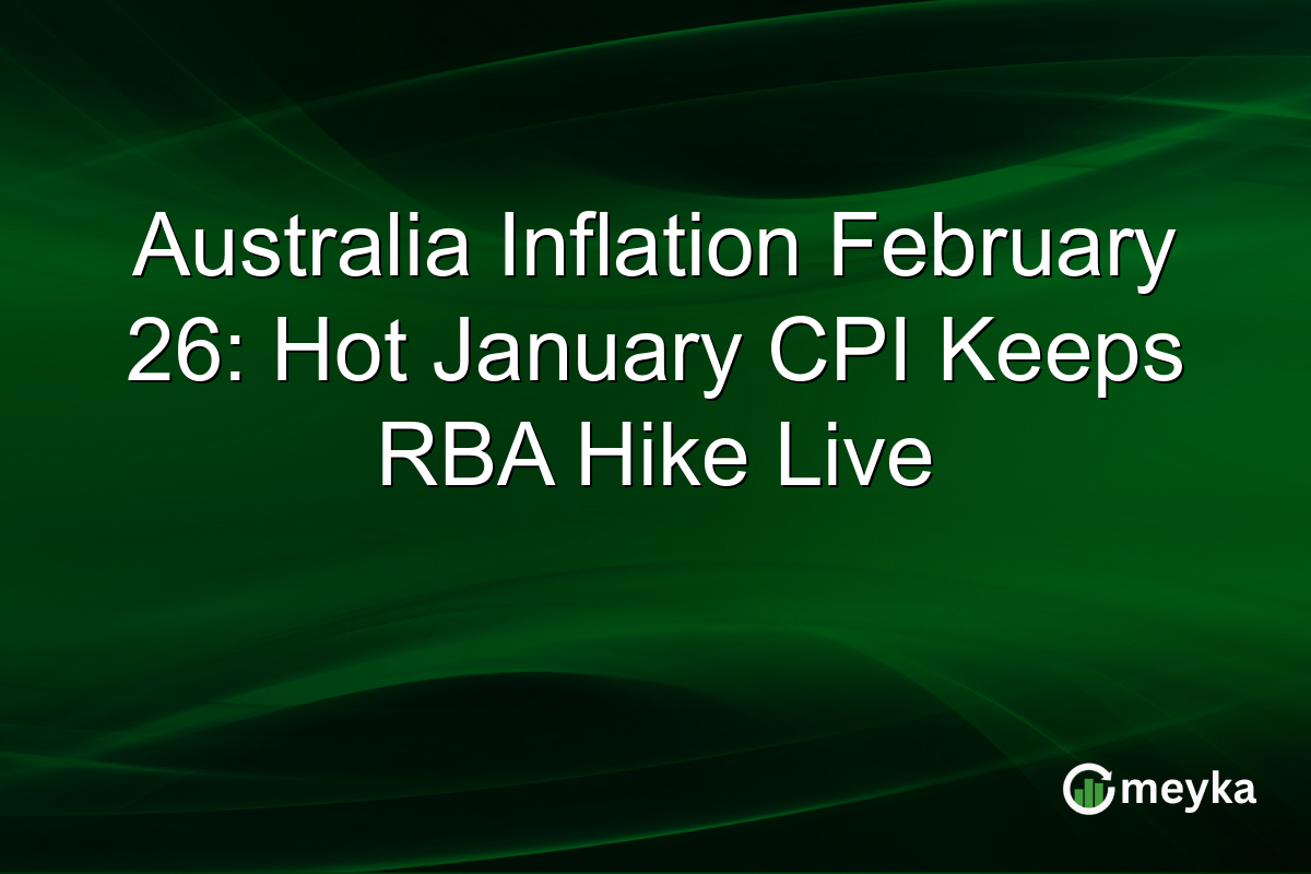 Australia Inflation February 26: Hot January CPI Keeps RBA Hike Live
