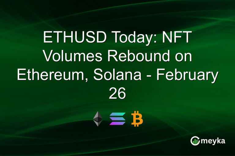 ETHUSD Today: NFT Volumes Rebound on Ethereum, Solana - February 26