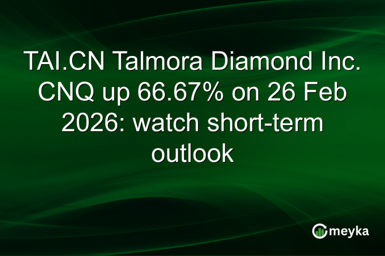 TAI.CN Talmora Diamond Inc. CNQ up 66.67% on 26 Feb 2026: watch short-term outlook