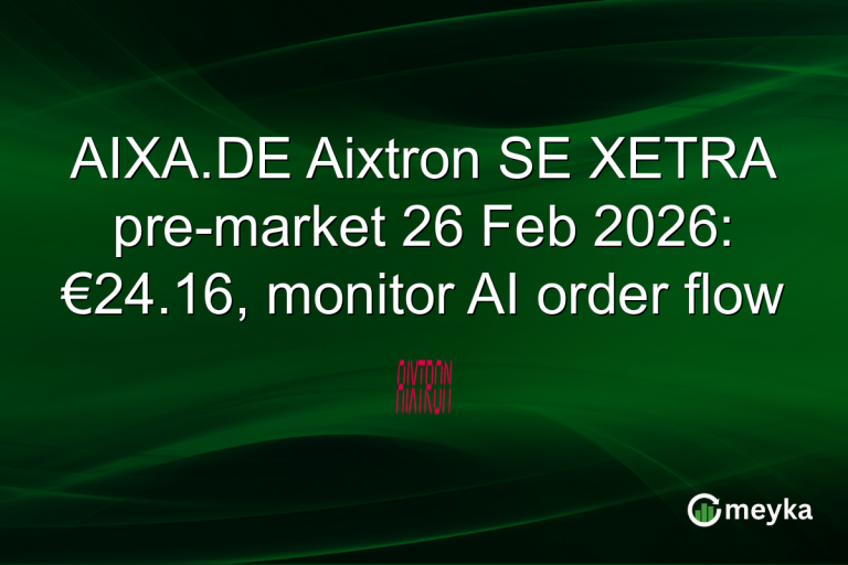 AIXA.DE Aixtron SE XETRA pre-market 26 Feb 2026: €24.16, monitor AI order flow