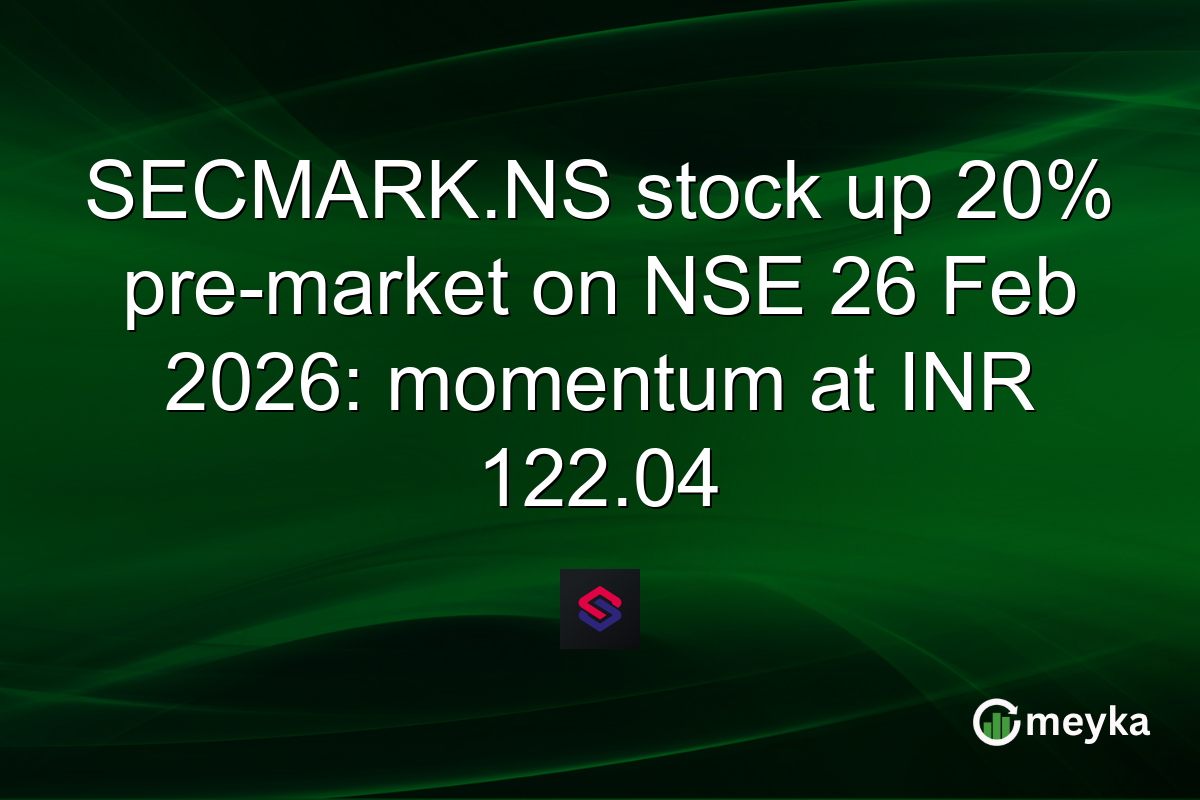 SECMARK.NS stock up 20% pre-market on NSE 26 Feb 2026: momentum at INR 122.04