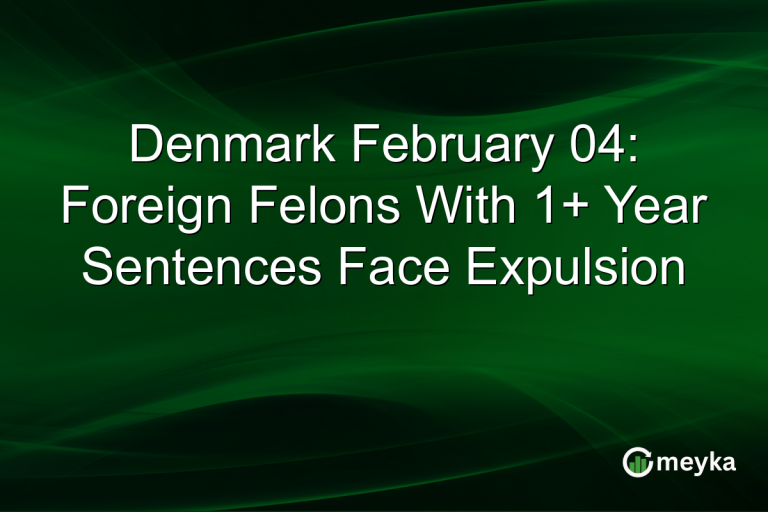 Denmark February 04: Foreign Felons With 1+ Year Sentences Face Expulsion