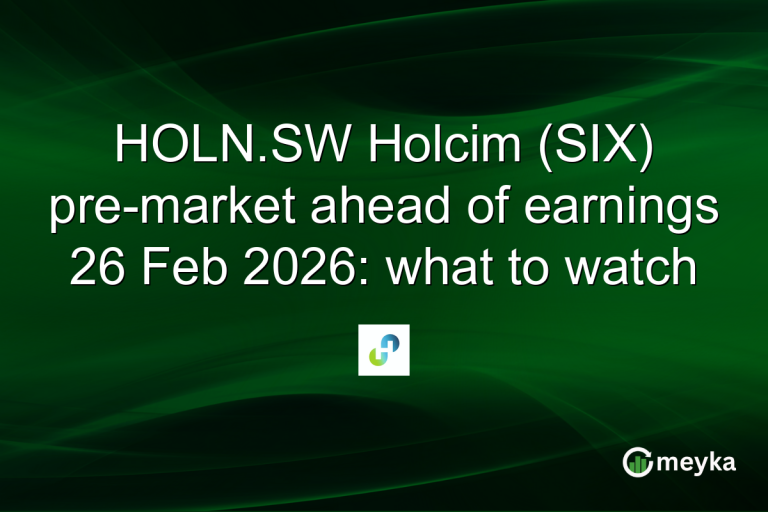 HOLN.SW Holcim (SIX) pre-market ahead of earnings 26 Feb 2026: what to watch
