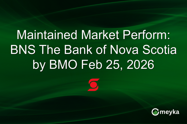 Maintained Market Perform: BNS The Bank of Nova Scotia by BMO Feb 25, 2026