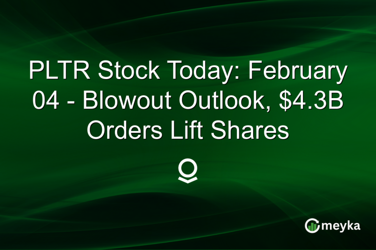 PLTR Stock Today: February 04 - Blowout Outlook, $4.3B Orders Lift Shares
