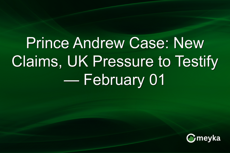 Prince Andrew Case: New Claims, UK Pressure to Testify — February 01