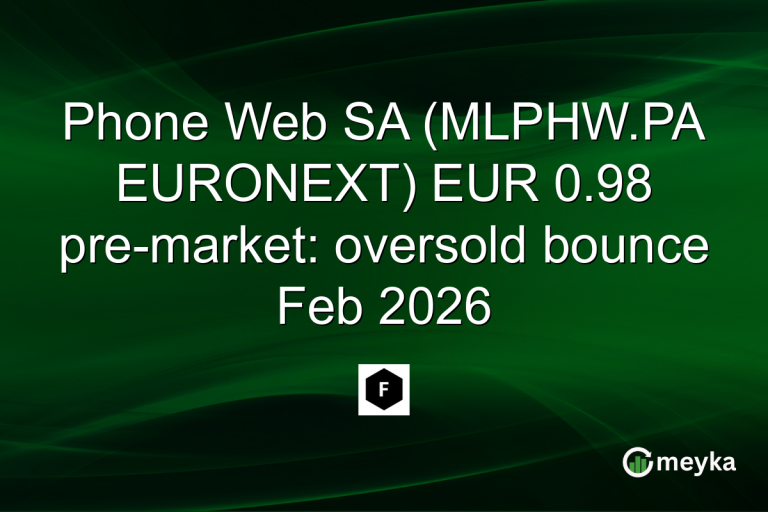 Phone Web SA (MLPHW.PA EURONEXT) EUR 0.98 pre-market: oversold bounce Feb 2026