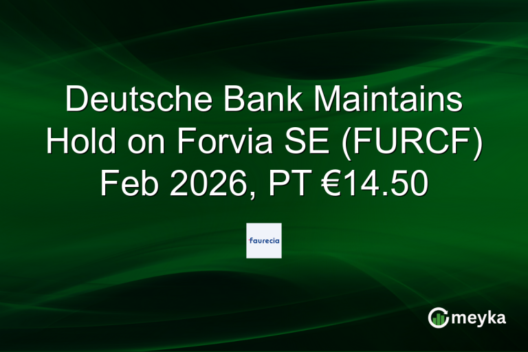 Deutsche Bank Maintains Hold on Forvia SE (FURCF) Feb 2026, PT €14.50
