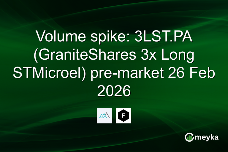 Volume spike: 3LST.PA (GraniteShares 3x Long STMicroel) pre-market 26 Feb 2026