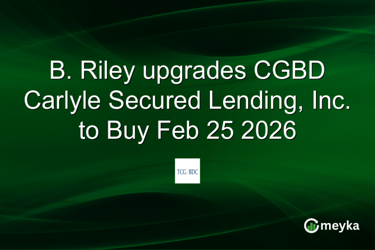 B. Riley upgrades CGBD Carlyle Secured Lending, Inc. to Buy Feb 25 2026