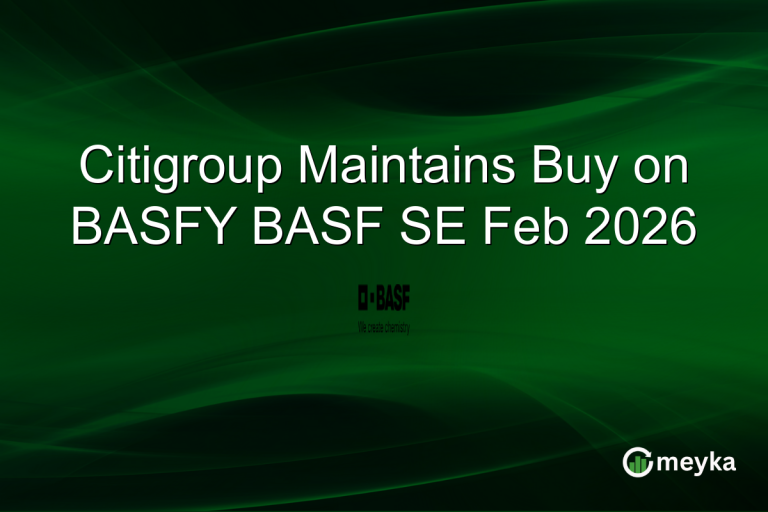 Citigroup Maintains Buy on BASFY BASF SE Feb 2026