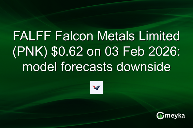 FALFF Falcon Metals Limited (PNK) $0.62 on 03 Feb 2026: model forecasts downside