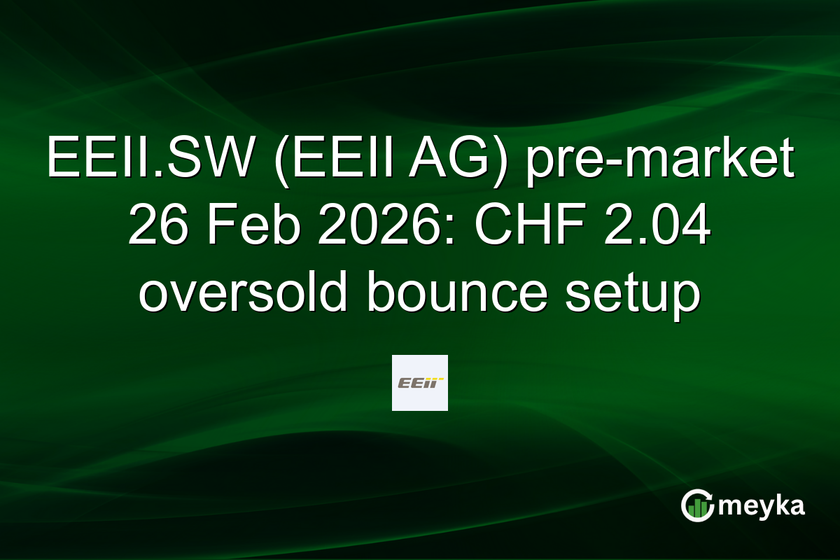 EEII.SW (EEII AG) pre-market 26 Feb 2026: CHF 2.04 oversold bounce setup