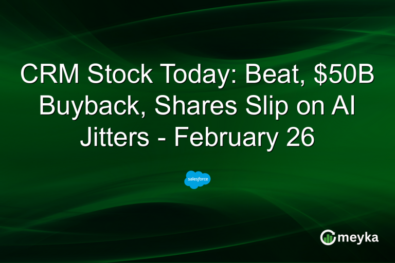 CRM Stock Today: Beat, $50B Buyback, Shares Slip on AI Jitters - February 26