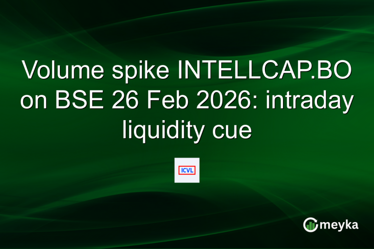 Volume spike INTELLCAP.BO on BSE 26 Feb 2026: intraday liquidity cue