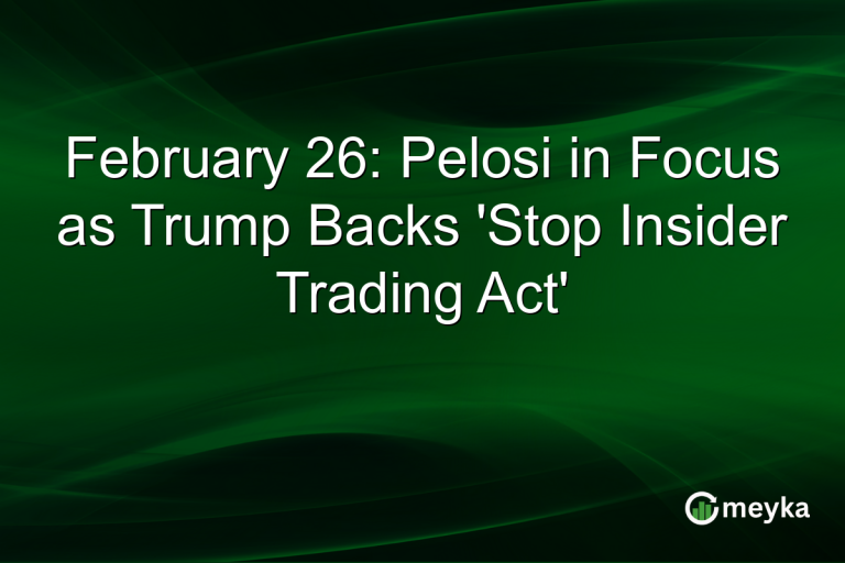 February 26: Pelosi in Focus as Trump Backs 'Stop Insider Trading Act'