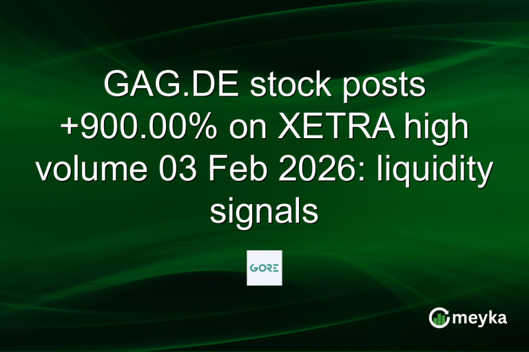 GAG.DE stock posts +900.00% on XETRA high volume 03 Feb 2026: liquidity signals