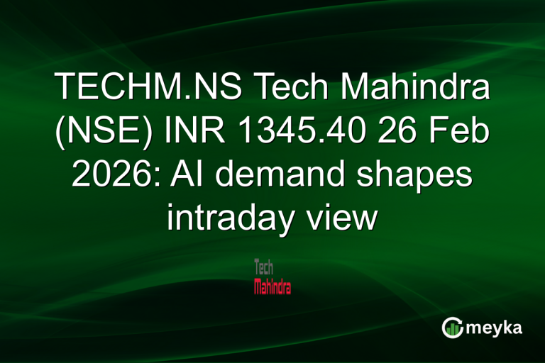 TECHM.NS Tech Mahindra (NSE) INR 1345.40 26 Feb 2026: AI demand shapes intraday view