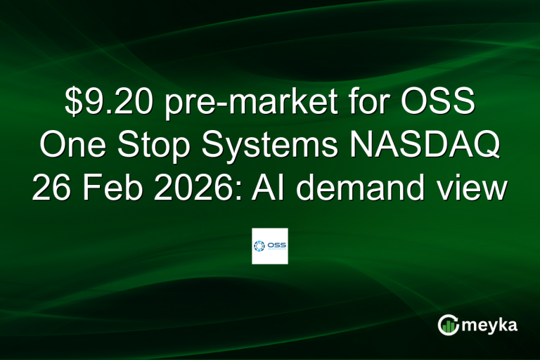 $9.20 pre-market for OSS One Stop Systems NASDAQ 26 Feb 2026: AI demand view