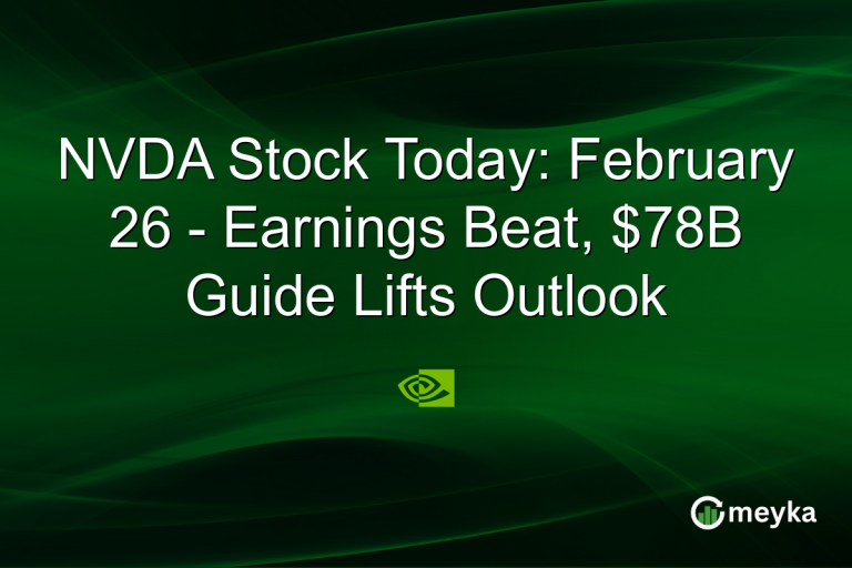 NVDA Stock Today: February 26 - Earnings Beat, $78B Guide Lifts Outlook