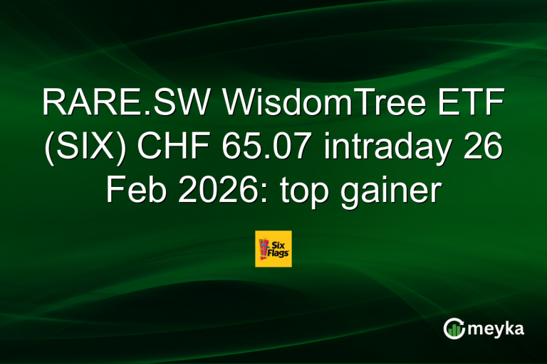 RARE.SW WisdomTree ETF (SIX) CHF 65.07 intraday 26 Feb 2026: top gainer