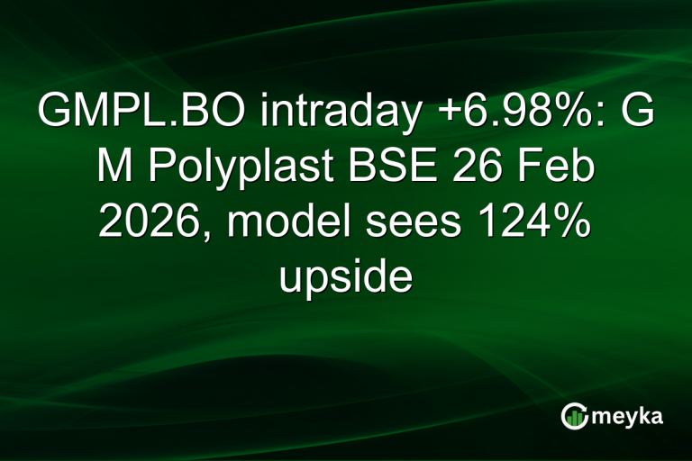 GMPL.BO intraday +6.98%: G M Polyplast BSE 26 Feb 2026, model sees 124% upside