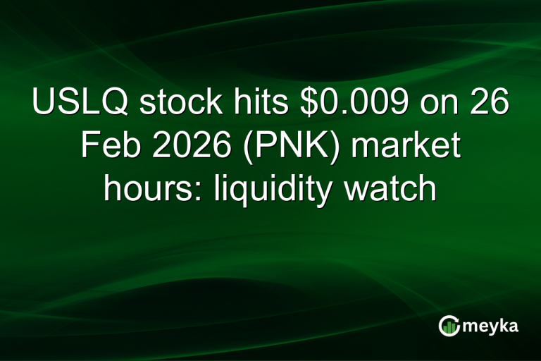 USLQ stock hits $0.009 on 26 Feb 2026 (PNK) market hours: liquidity watch