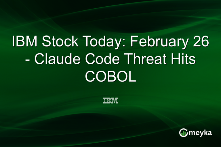 IBM Stock Today: February 26 - Claude Code Threat Hits COBOL