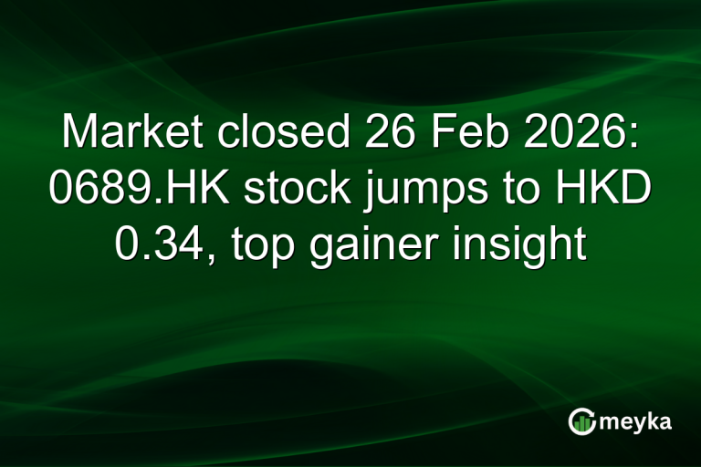 Market closed 26 Feb 2026: 0689.HK stock jumps to HKD 0.34, top gainer insight