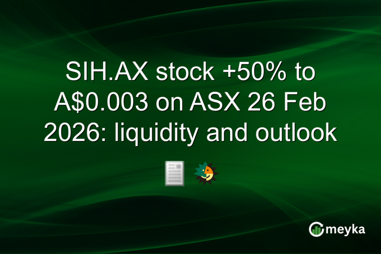 SIH.AX stock +50% to A$0.003 on ASX 26 Feb 2026: liquidity and outlook