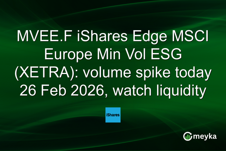 MVEE.F iShares Edge MSCI Europe Min Vol ESG (XETRA): volume spike today 26 Feb 2026, watch liquidity