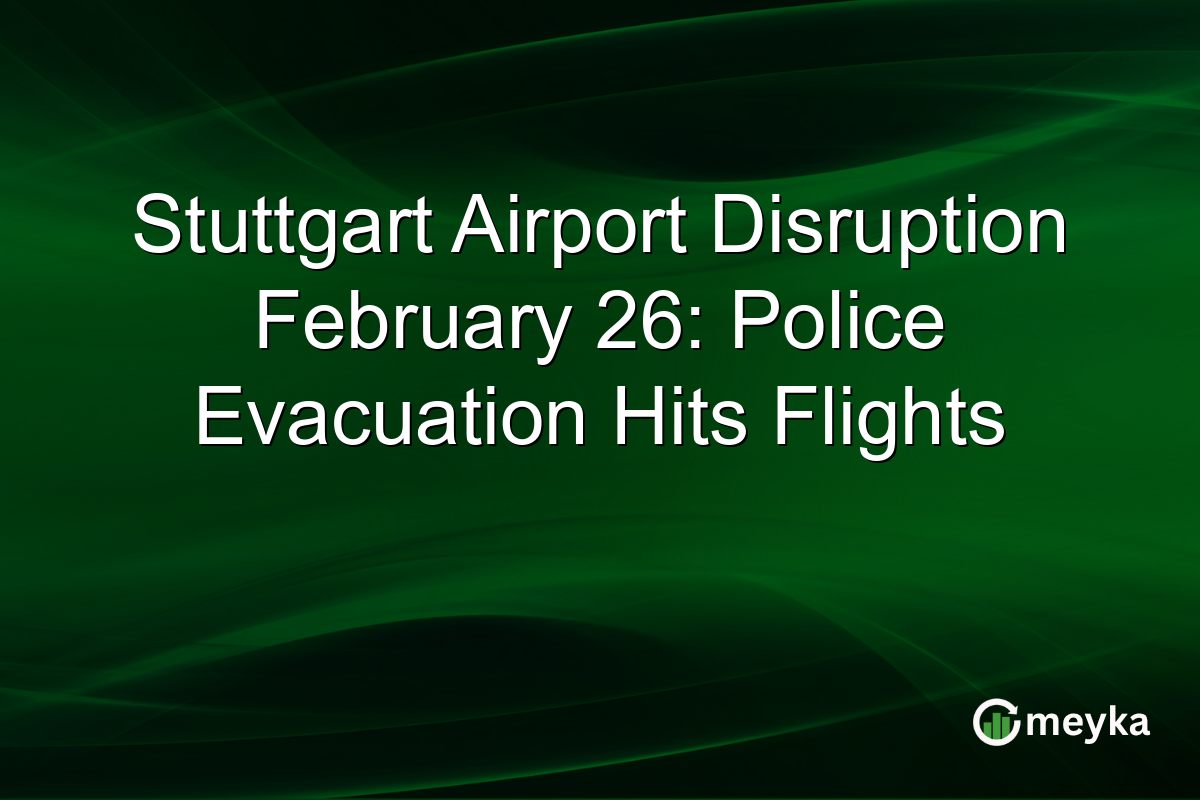 Stuttgart Airport Disruption February 26: Police Evacuation Hits Flights