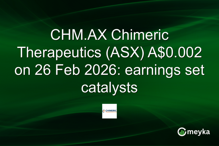 CHM.AX Chimeric Therapeutics (ASX) A$0.002 on 26 Feb 2026: earnings set catalysts