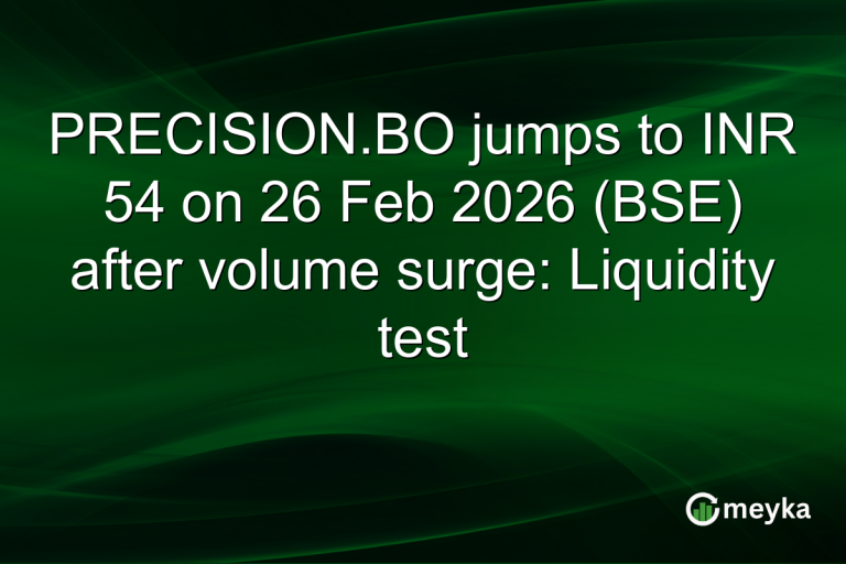 PRECISION.BO jumps to INR 54 on 26 Feb 2026 (BSE) after volume surge: Liquidity test