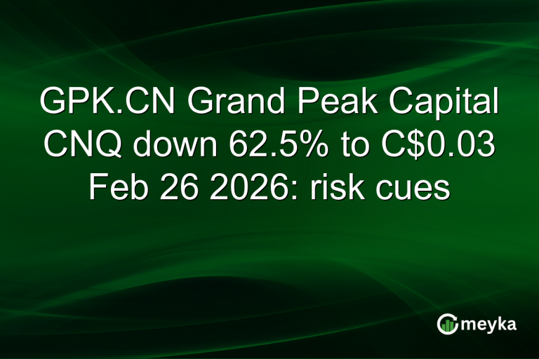 GPK.CN Grand Peak Capital CNQ down 62.5% to C$0.03 Feb 26 2026: risk cues