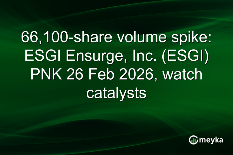 66,100-share volume spike: ESGI Ensurge, Inc. (ESGI) PNK 26 Feb 2026, watch catalysts