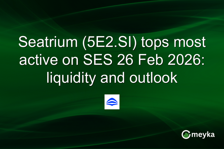 Seatrium (5E2.SI) tops most active on SES 26 Feb 2026: liquidity and outlook