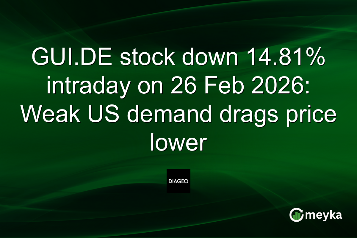 GUI.DE stock down 14.81% intraday on 26 Feb 2026: Weak US demand drags price lower