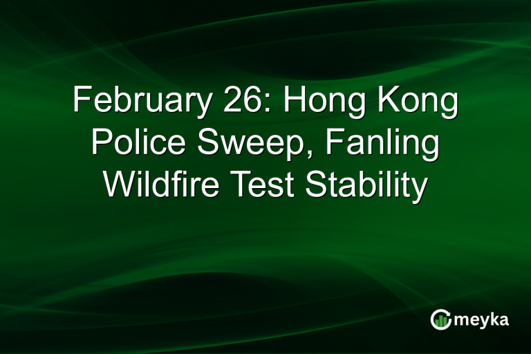 February 26: Hong Kong Police Sweep, Fanling Wildfire Test Stability