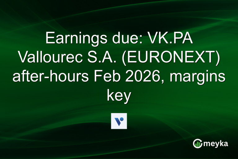 Earnings due: VK.PA Vallourec S.A. (EURONEXT) after-hours Feb 2026, margins key
