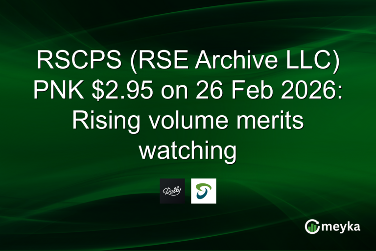 RSCPS (RSE Archive LLC) PNK $2.95 on 26 Feb 2026: Rising volume merits watching