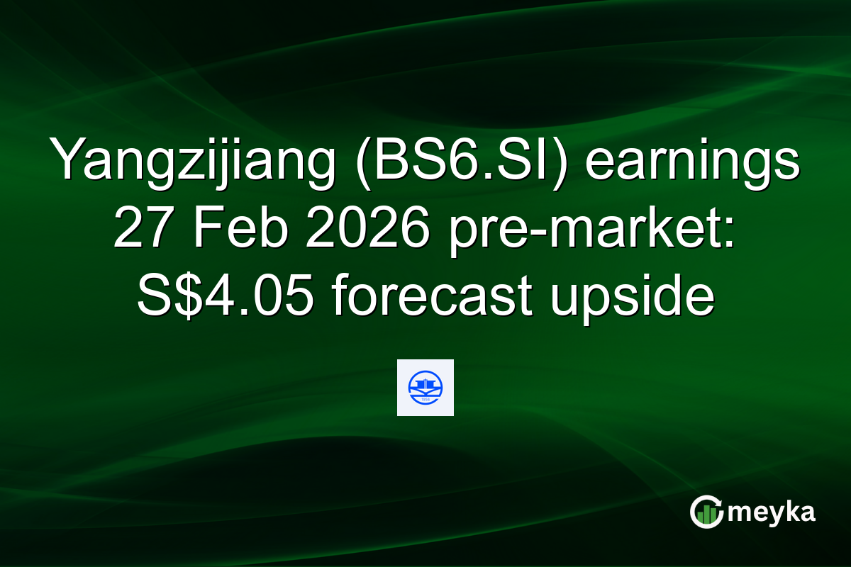 Yangzijiang (BS6.SI) earnings 27 Feb 2026 pre-market: S$4.05 forecast upside
