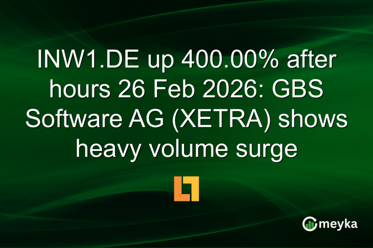 INW1.DE up 400.00% after hours 26 Feb 2026: GBS Software AG (XETRA) shows heavy volume surge