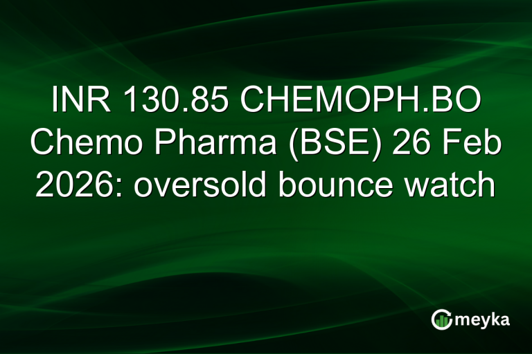 INR 130.85 CHEMOPH.BO Chemo Pharma (BSE) 26 Feb 2026: oversold bounce watch