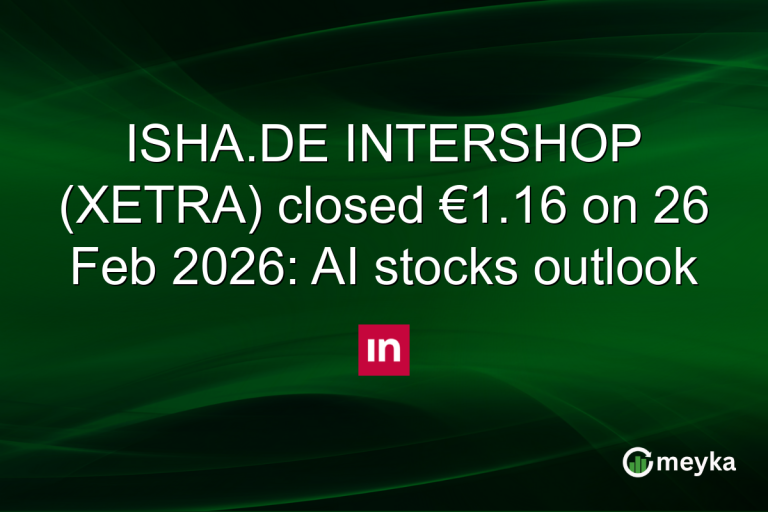 ISHA.DE INTERSHOP (XETRA) closed €1.16 on 26 Feb 2026: AI stocks outlook